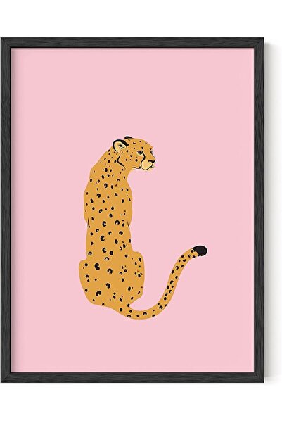 ESSESORIES Cheetah Décor Pink Blush Pink Cheetah Preppy Aesthetic Poster Wall...