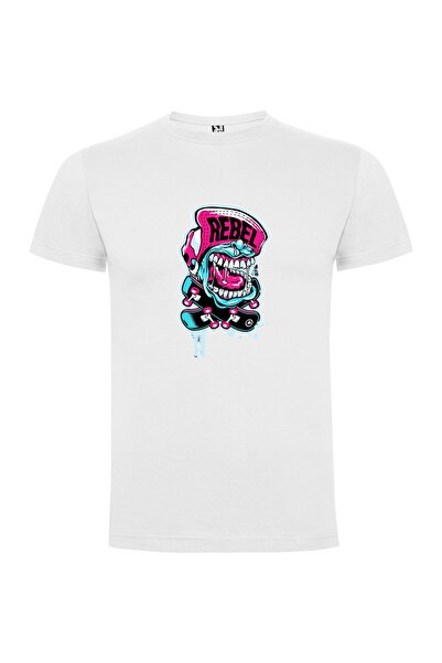 iLovePrints Rebel Mouth Skate Tee Tshirt