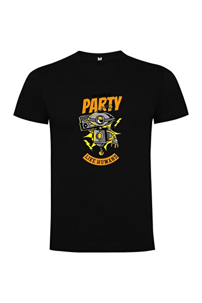 iLovePrints Party like Techno Humans Tshirt