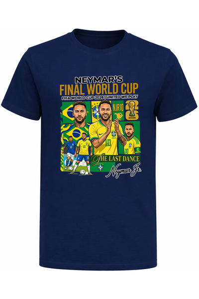 Efendioğlu Design تي شيرت مطبوع عليه "The Last Dance Neymar's" لكأس العالم 20...