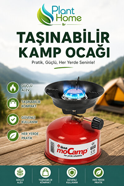 plant-home Taşınabilir Çakmak Gazlı Kamp Ocağı | Mini Piknik Ocağı | Kamp, Ba...