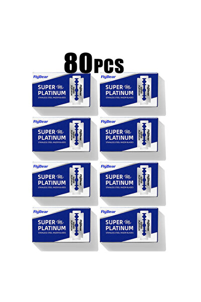 Choice 80pcs 10/40/80pcs Stainless Steel Razor Blade Old-Fashioned Manual Dou...