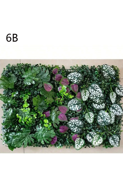 Choice3 6B Artificial Green Wall Panels Faux Jungle Grass Decor for Home Gard...
