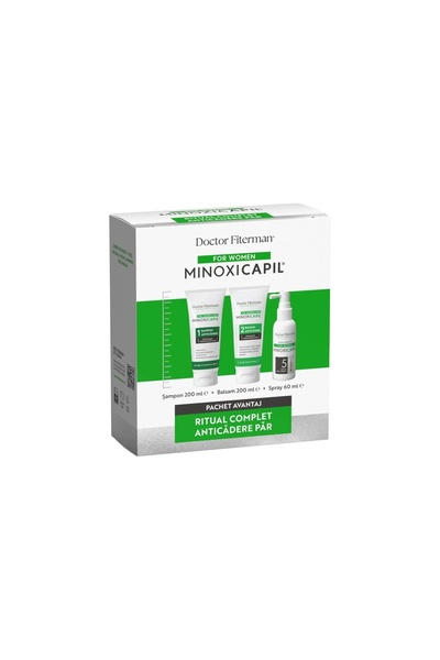 Doctor Fiterman Pachet Spray impotriva caderii parului pentru femei Minoxicap...