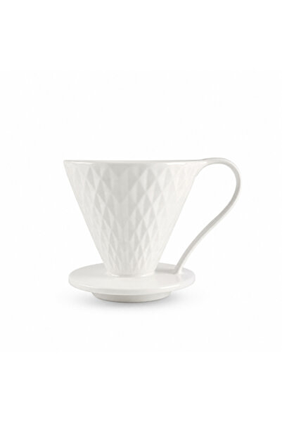 genric وعاء V60 من السيراميك الأبيض