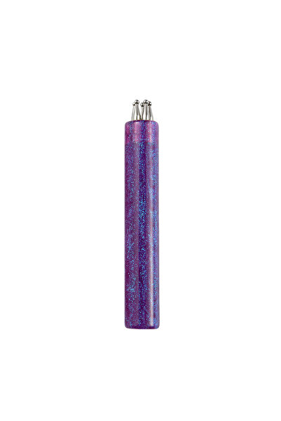 Choice PURPLE DIY Nail Art 5-Dots Dotting Tool, Flower Design 1.8mm Tip, Rhin...