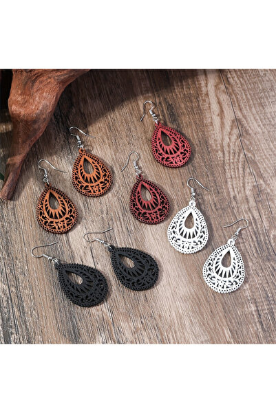 Choice1 MULTI MULTI 8-piece Bohemian retro Feng Shui drip diamond shaped geom...