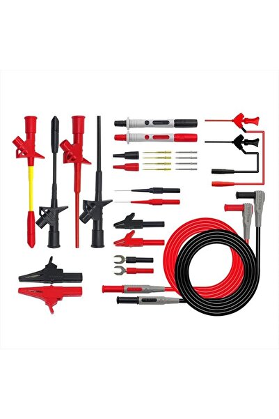 CLEQEE P1300F 26 parça Çok Işlevli Değiştirilebilir Multimetre Probu Test ölç...