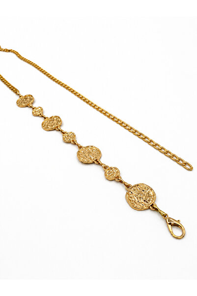 UCCELLO Women's Gold Chain Belt – Round Medallion Detailed Waist Belt – Dress...