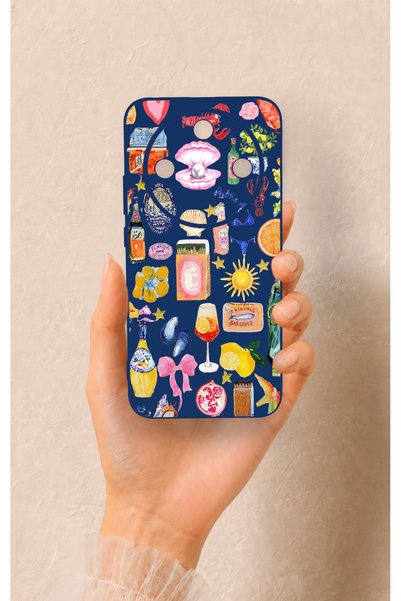 Vip Case Honor Magic 8 Lite Compatible Summer Patterned Silicone Case