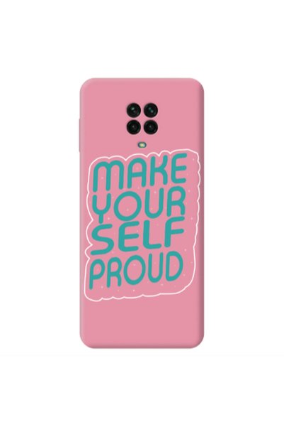 Other Xiaomi Redmi Note 9 Pro Make Your Self Proud Pink Colored Silicone TPU ...