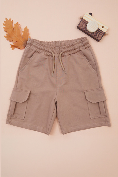 Fulla Moda Elastic Waist Cargo Pocket Boys' Shorts