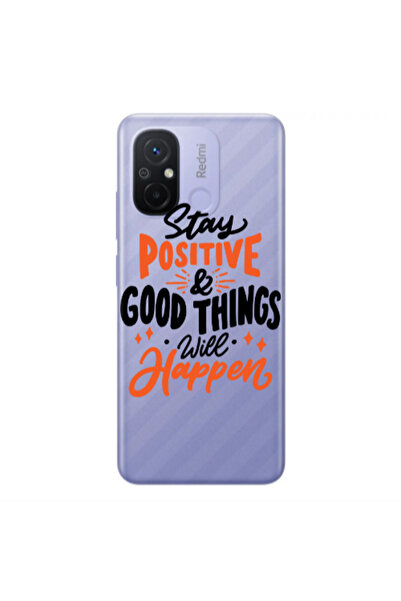 Other Xiaomi Redmi 12C Stay Positive Transparent Silicone TPU Θήκη