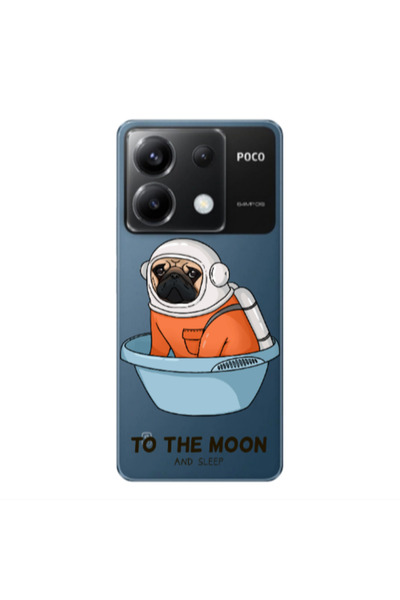 Other Xiaomi Poco X6 5G To the moon Transparent Silicone TPU Θήκη