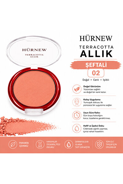 Genel Markalar HÜRNEW TERECOTTA allık 02 şeftali