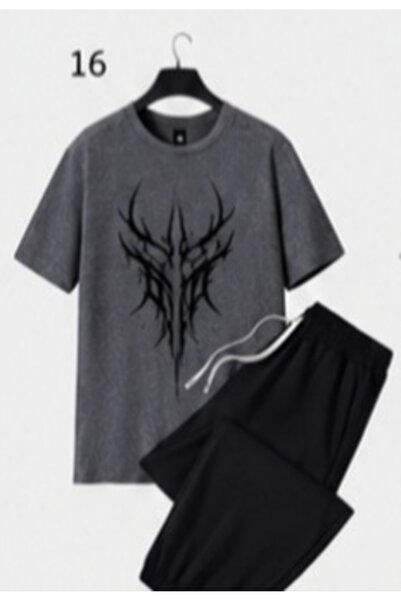 ZEMLİYA Sara Unisex Oversize Shorts Set Short Sleeve T-Shirt Comfortable Fit ...