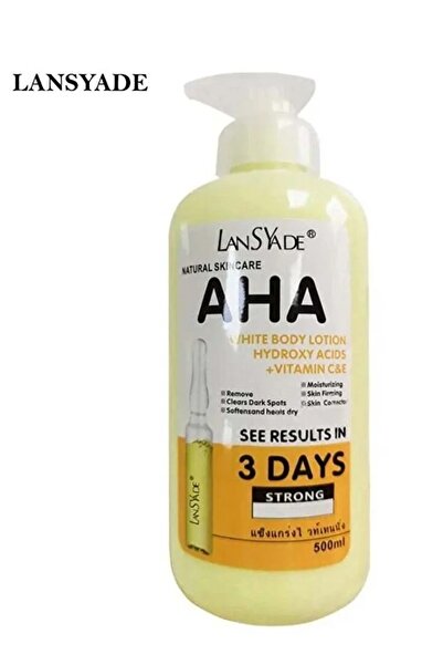 LANSYADE Aha White Body Lotion 500ml Strong Whitening, Lightening Dark Spots ...
