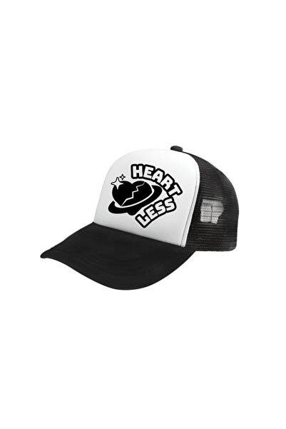 Giftit Șapcă Trucker Roz, cu plasă și imprimeu "Heartless"