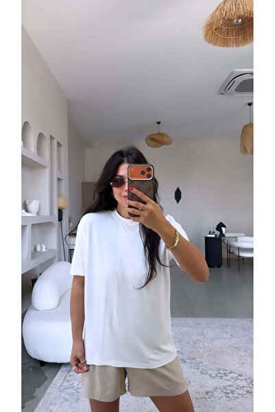 Buket Teke تيشيرت إيكرو بيسكل كولا من الفيسكون