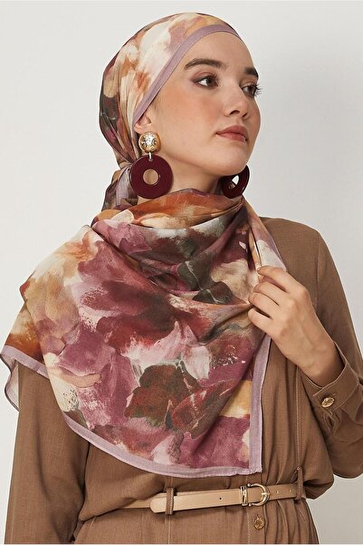 Alvina Flower-Patterned Fresh Shawl 8646