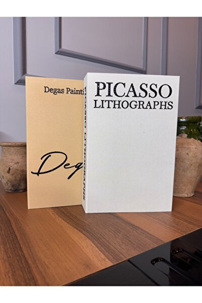 NAHİTA ATELİER TAŞ İŞLEMELİ DEGAS-PICASSO KUMAŞ DEKORATİF KUTU