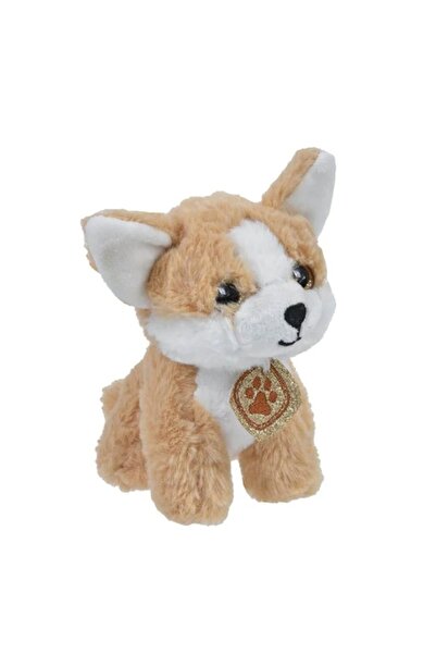 OEM Câine de pluș Chihuahua Maro Alb 15 cm
