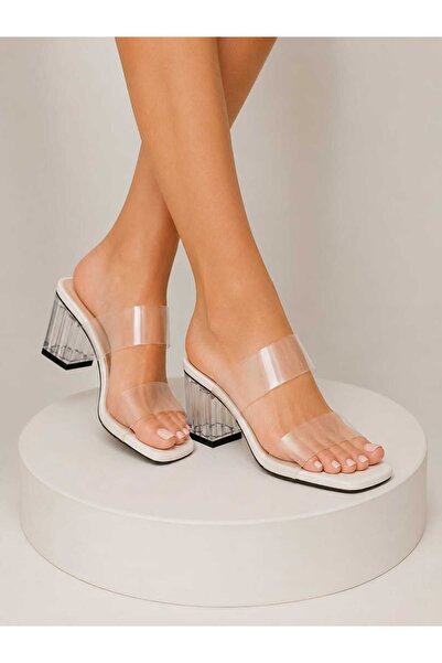 espeda shoes نعال ESPEDA ذات الكعب السميك مع شريط شفاف، منتج عالي الجودة بتصم...
