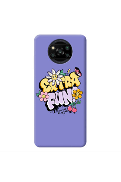 Other Xiaomi Poco X3 /X3 Pro Extra Fun Purple Colored Silicone TPU Θήκη