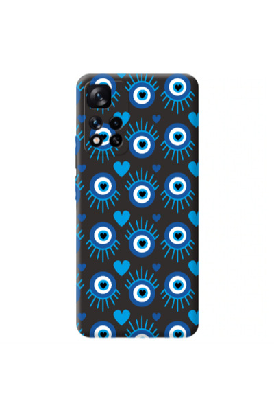Other Xiaomi Redmi Note 11 Pro 5G Heart Eye Black Colored Silicone TPU Θήκη