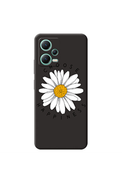Other Xiaomi Redmi Note 12 Pro 5G Chose Happines Black Colored Silicone TPU Θήκη