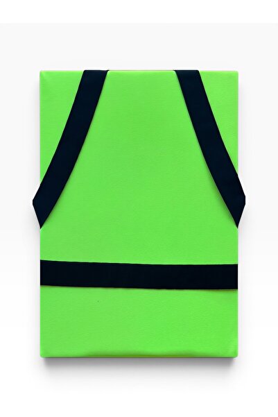 She Can Wear Cimnastik Çalışma Minderi Düz Lastikli Neon Sarı-Lacivert