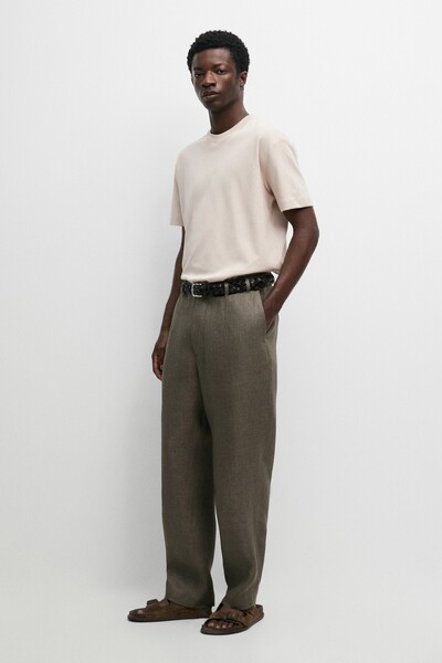 Massimo Dutti %100 Pamuklu Kısa Kollu T-Shirt
