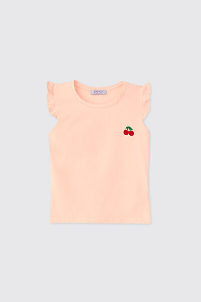 Panço Baby Girl Powder T-Shirt