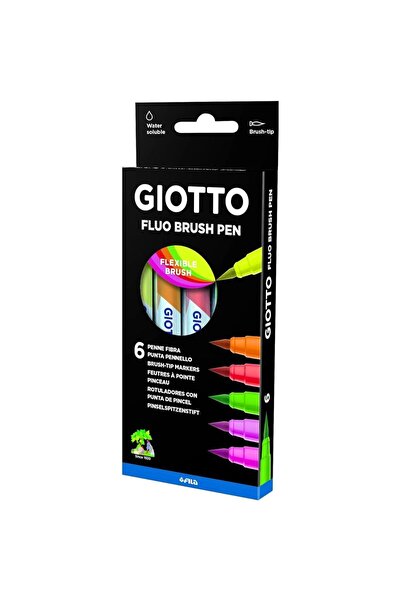Giotto Turbo Μαλακοί Φωσφοριζέ Μαρκαδόροι 6 τεμάχια (000427200)