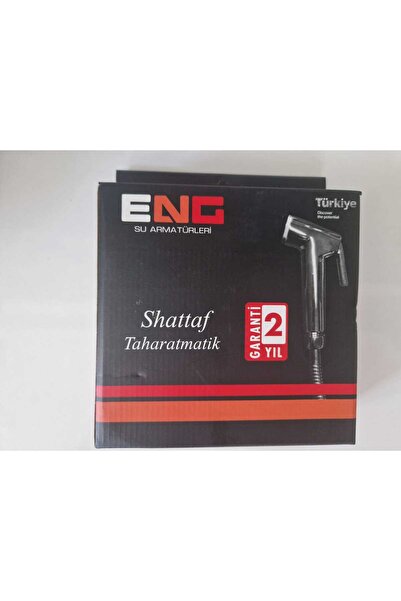 Eng TAHARETMATİK TAHARET MUSLUK SETİ MAFSALLI HORTUM SPİRALLİ HORTUM