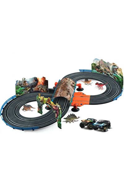 Blue Toys Πίστα αγώνων με δεινόσαυρους και μπαταρίες (MKM099769)