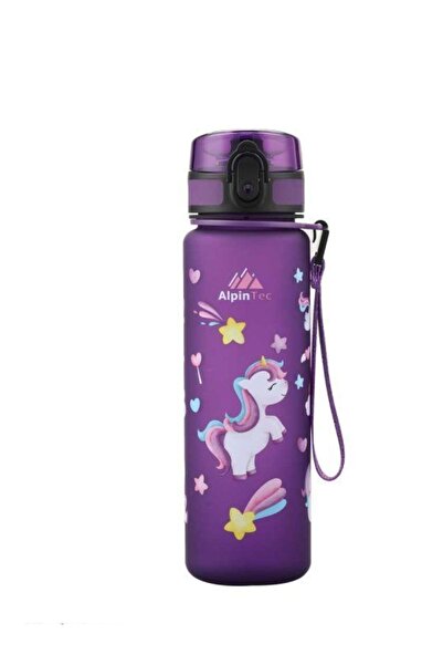 AlpinTec Παιδικό Παγούρι Νερού 500ml Μονόκερος 60 - Μωβ