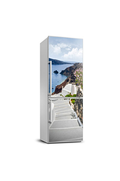 Decormat Autocolant pe frigider Santorini, Grecia 60 x 180 cm