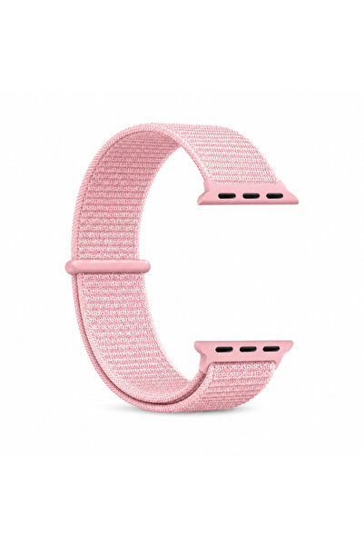 HYPERSOFT Apple Watch 3-4-5-6-7-8-9-10-Se Tüm Serilerle Uyumlu Bez Kumaş Spor...