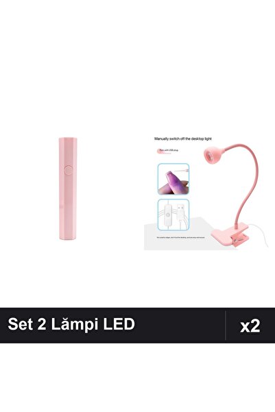 NAİLS Set 2 Lămpi Lanterne Hexagonale LED 3W pentru Uscare Unghii Gel Manichiură