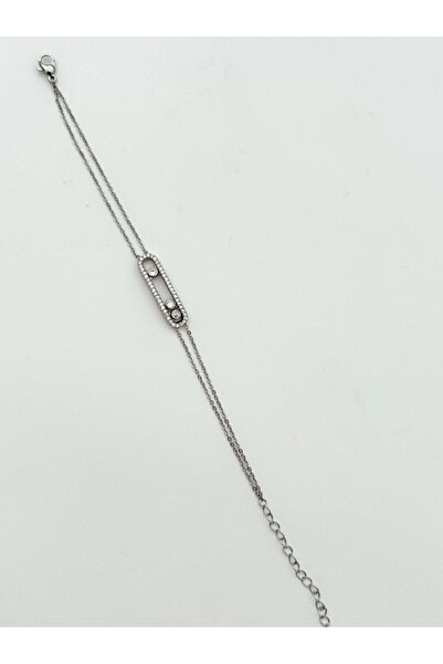 Haziran Accessory, Paperclip Model Movable Stone Mes*Ka Bracelet