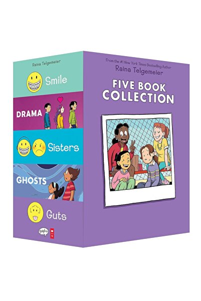 Graphix Raina Telgemeier Collection Box Set (Smile, Drama, Sisters, Ghosts, G...