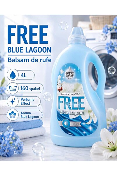 FREE Balsam de rufe Blue Lagoon, Perfume Effect, 4 L, 160 spalari