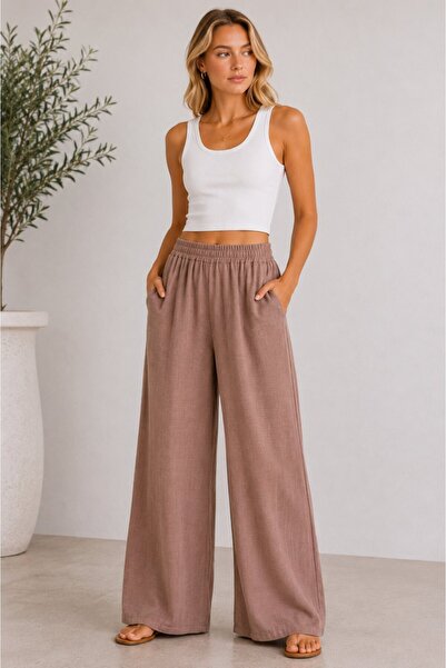Eluna Sahara Pants σε καφέ Απόχρωση