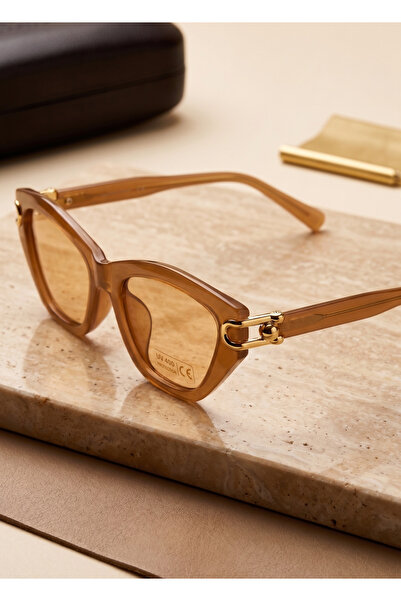 BluePepper Toffy Cateye Cat Eye Shape Bone Frame and Stylish Handle Detail Uv...