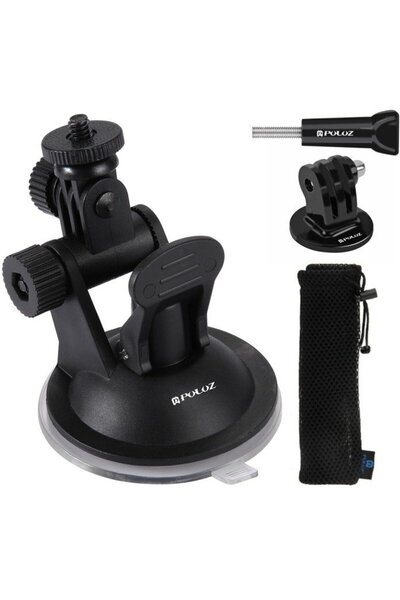 PULUZ Suport auto pentru parbriz pentru GOPRO Hero, DJI Osmo Action PU51