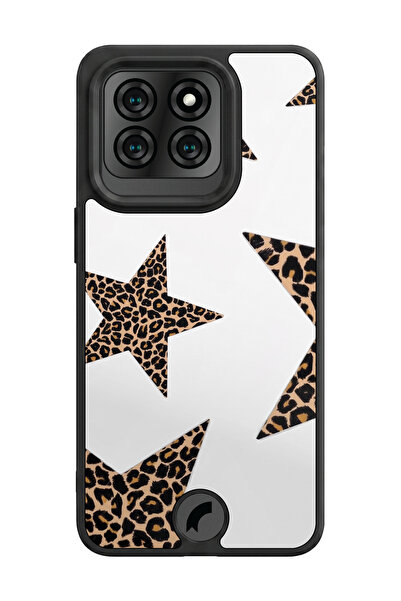 Reeder S71 Uyumlu Leopar Yıldız Deseni Parlak Baskılı Kamera Korumalı Telefon...