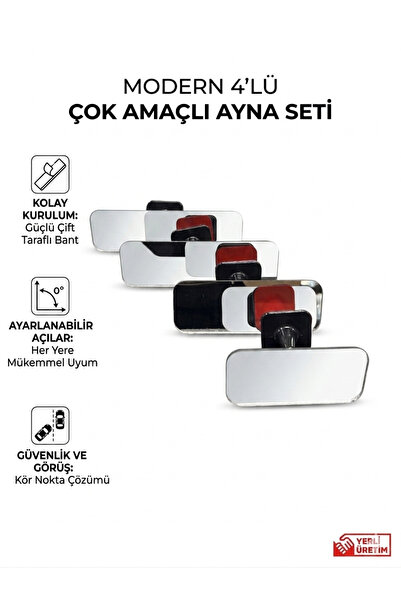 İyem İç Dikiz Ayna Seti -4LÜ