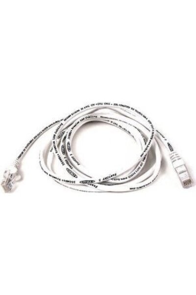 goobay Cablu patch Cat6 U/UTP plat alb 1,5m
