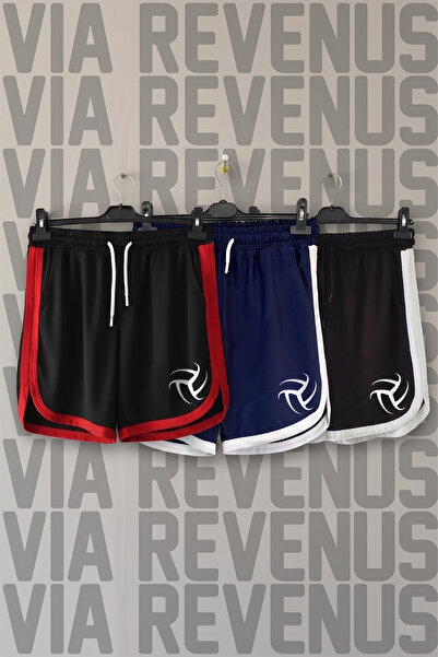 Vordevia Volleyball Printed Unisex Retro Varsity Daily Training Sports Shorts...